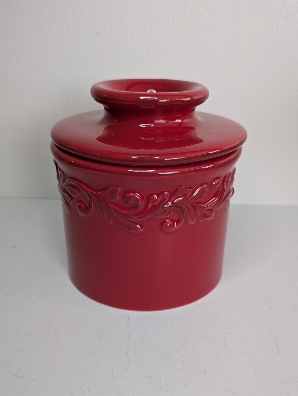 Butter Keeper Bell 2pc Crock Sienna Red by L. TREMAIN 2021 Dish